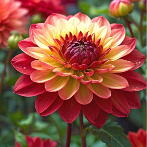 Георгин Оникс Найт купить по цене от 590р. в интернет-магазине «Посадика» с доставкой почтой в в Верхний Тагиле и по всей России – [изображение №1].